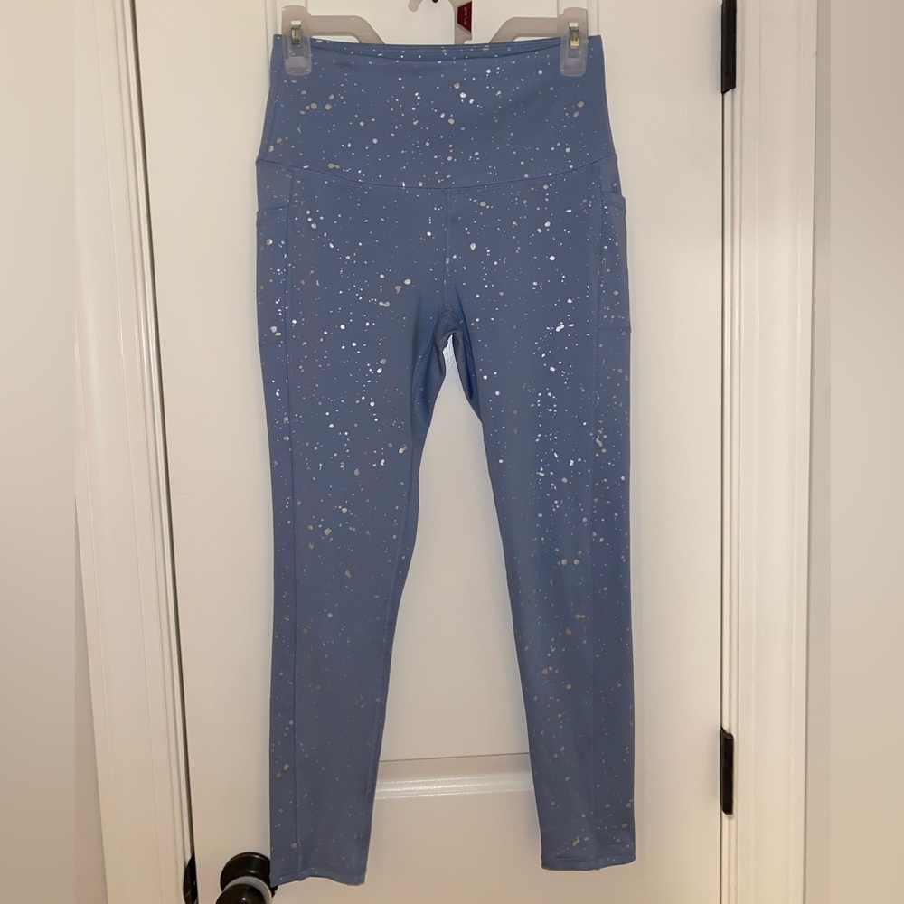 Modern Balance Blue Leggings medium